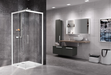 ROSE ROSSE A - Corner shower cabin with sliding door by NOVELLINI - view 3