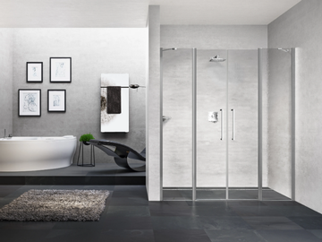 YOUNG 2A - Niche shower cabin with hinged door by NOVELLINI - view 2