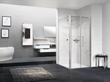 YOUNG 2B - Corner shower cabin with hinged door by NOVELLINI - view 2