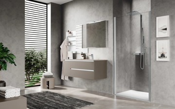 YOUNG PLUS 1B - Niche shower cabin with hinged door by NOVELLINI - view 3