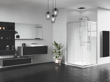 ZEPHYROS A - Corner shower cabin with sliding door by NOVELLINI - view 3