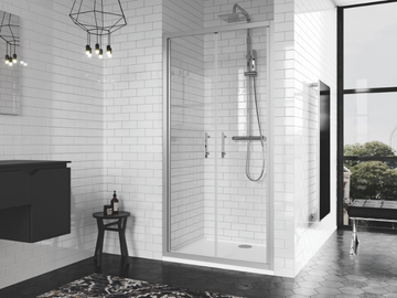 ZEPHYROS B - Niche shower cabin with hinged door by NOVELLINI - view 3