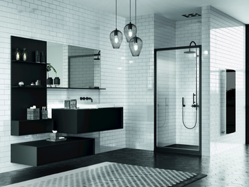 ZEPHYROS G - Corner shower cabin with hinged door by NOVELLINI - view 3