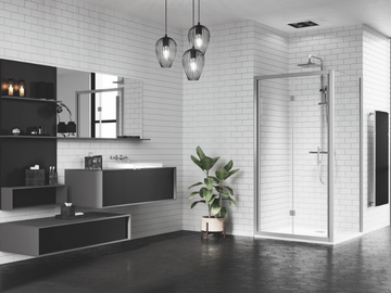 ZEPHYROS S - Corner shower cabin with folding door by NOVELLINI - view 3