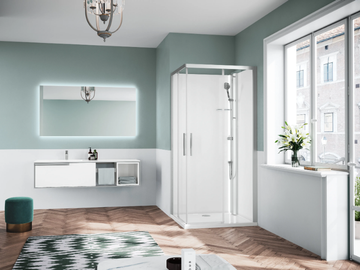 GLAX 1 2.0 A - Multifunction corner shower cabin by NOVELLINI - view 2