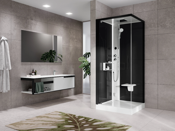 GLAX 2 2.0 G+F - Multifunction corner shower cabin by NOVELLINI - view 2