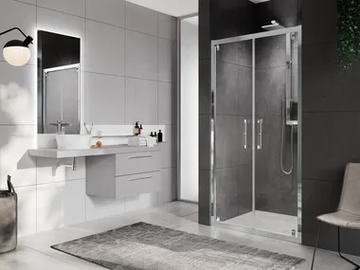 ROSE ROSSE B - Niche shower cabin with hinged door by NOVELLINI - view 2