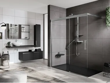 ROSE ROSSE PHB - Corner shower cabin with sliding door by NOVELLINI - view 2