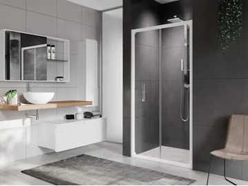 ROSE ROSSE S - Corner shower cabin with folding door by NOVELLINI - view 2