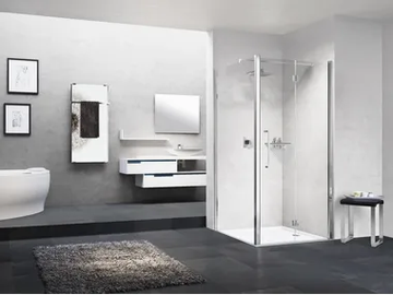 YOUNG 1BS - Corner shower cabin with folding door by NOVELLINI - view 2