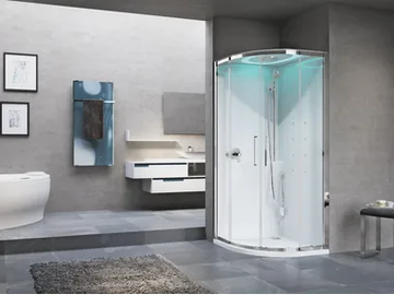 EON R - Multifunction semicircular shower cabin by NOVELLINI - view 2