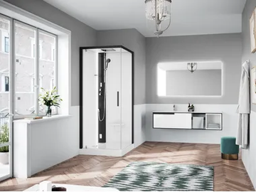 GLAX 1 2.0 G+F - Multifunction corner shower cabin by NOVELLINI - view 2