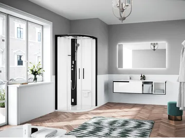 GLAX 1 2.0 R - Multifunction semicircular shower cabin by NOVELLINI - view 2