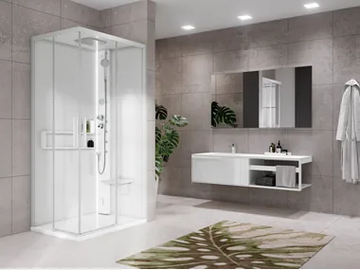GLAX 2 2.0 A - Multifunction corner shower cabin by NOVELLINI - view 2