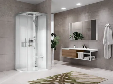 GLAX 2 2.0 R - Multifunction semicircular shower cabin by NOVELLINI - view 2