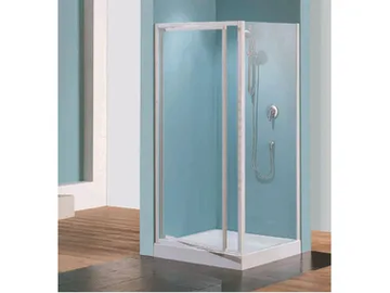 TRIS G - Corner shower cabin with pivot door by NOVELLINI - view 2