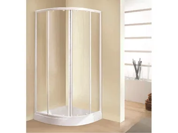 TRIS R - Corner semicircular shower cabin with sliding door by NOVELLINI - view 2