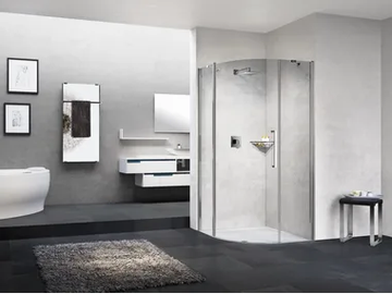 YOUNG R1 - Semicircular shower cabin with hinged door by NOVELLINI - view 2
