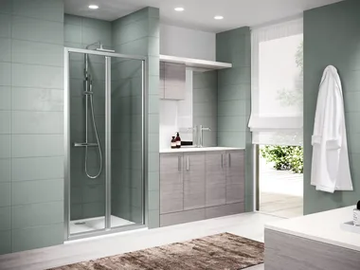 ZEPHYROS S IN OUT - Niche shower cabin with folding door by NOVELLINI - view 2