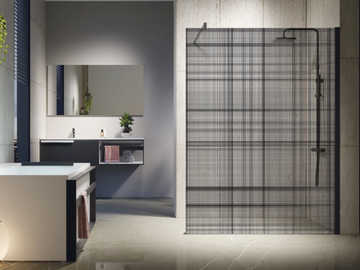 KUADRA H SERIGRAPHED - Shower panel by NOVELLINI - view 2