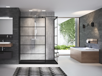 KUADRA H SQUARES/STRIPES - Shower panel by NOVELLINI - view 2