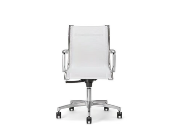AALBORG AIR 02 - Swivel mesh executive chair with 5-spoke base with armrests by Nahu - view 2