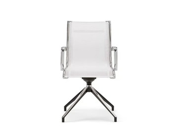 AALBORG AIR 04 - Trestle-based swivel mesh chair by Nahu - view 2