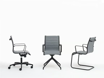 AALBORG LINE 03 BK - Cantilever chair with armrests by Nahu - view 3