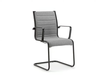 AALBORG LINE 03 BK - Cantilever chair with armrests by Nahu - view 2