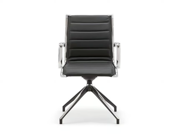 AALBORG LINE 04 - Trestle-based swivel chair with armrests by Nahu - view 3