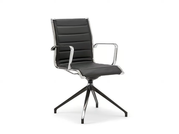 AALBORG LINE 04 - Trestle-based swivel chair with armrests by Nahu - view 2