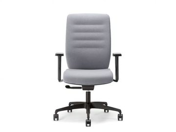AVA 01 - Swivel fabric office chair with armrests with 5-Spoke base by Nahu - view 3