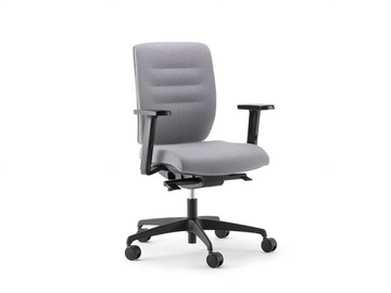 AVA 02 - Swivel fabric office chair with 5-Spoke base with armrests by Nahu - view 2