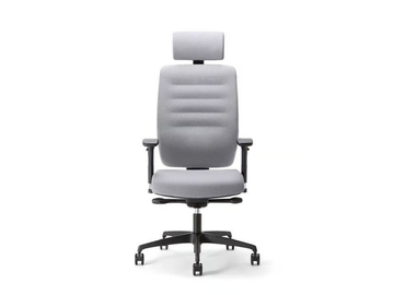 AVA H24 01 PT - Swivel fabric office chair with 5-Spoke base with armrests by Nahu - view 3