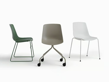 JAVA PLASTIC 01 S - Sled base training chair by Nahu - view 3