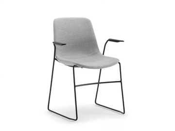 JAVA SOFT 01 P - Sled base training chair with armrests by Nahu - view 2