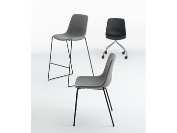 JAVA SOFT STOOL - Sled base barstool by Nahu - view 3