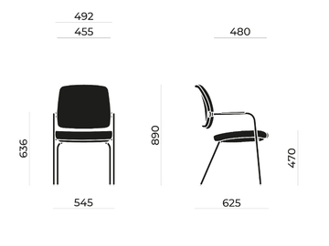 KOS SOFT 02 - Chair with armrests by Nahu - view 3