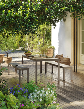 RIO BENCH ALU - Powder coated aluminium garden bench by Nardi - view 3