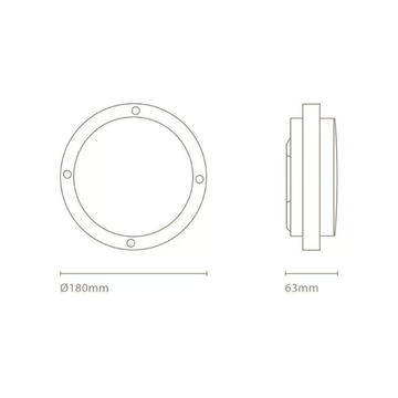 BARRI S - LED aluminium outdoor ceiling light by Nexia - view 3