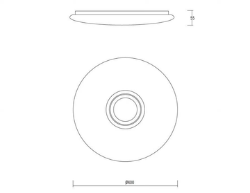 DELPHINUS DE024C - LED ceiling light by Nexia - view 3
