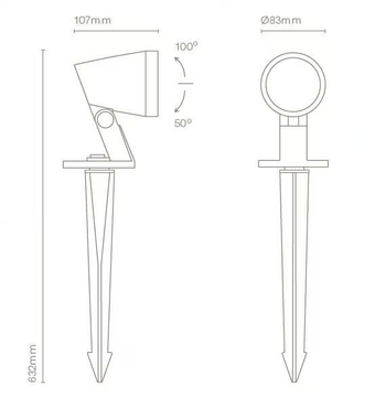 JARDÍ - Adjustable polycarbonate Outdoor floodlight by Nexia - view 3