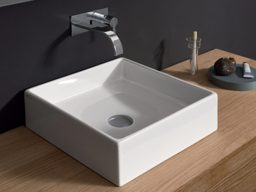CANALE - Countertop square ceramic washbasin by Nic - view 2
