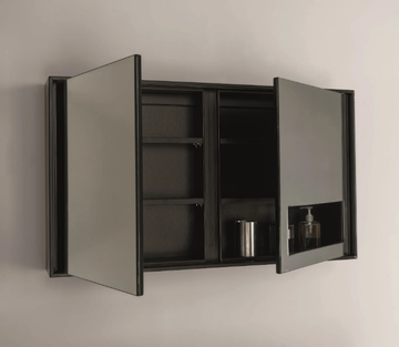 CASE - Rectangular mirror with cabinet by Nic - view 3
