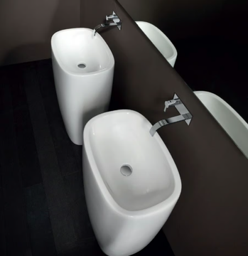 MILK - Freestanding ceramic washbasin by Nic - view 3