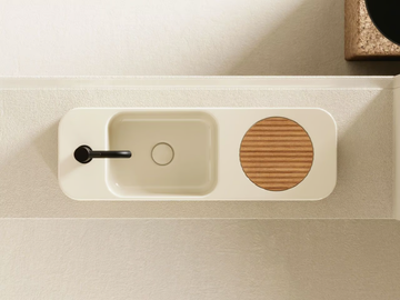 NANOO - Countertop rectangular ceramic handrinse basin by Nic - view 3