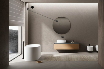 SIZE - Oval seated Cristalplant® bathtub by Nic - view 3