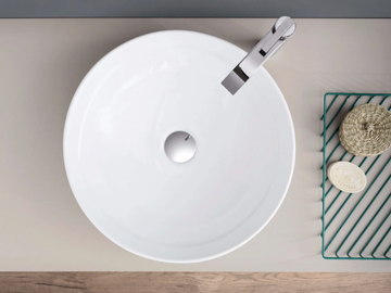 OVVIO BACINELLA - Countertop round ceramic washbasin by Nic - view 2