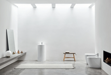 OVVIO - Freestanding round ceramic washbasin by Nic - view 3