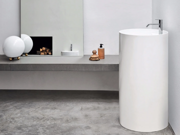 OVVIO - Freestanding round ceramic washbasin by Nic - view 2